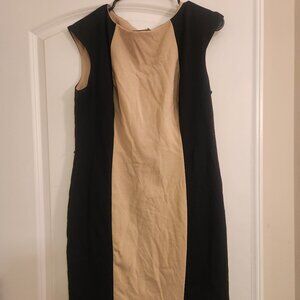 New York & Company Black & Tan Dress